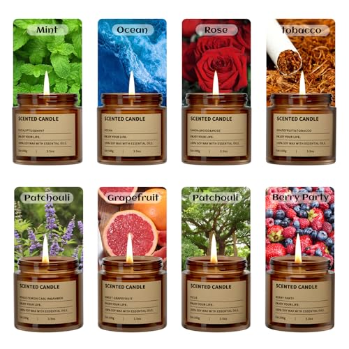 8 Pack Scented Candles Gift Set,Candle Gift for Women, Candle for Home Scented，Perfect Candles Gifts Set for Women, Mum Gi...