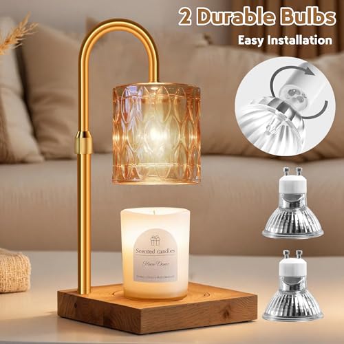 Candle Warmer Lamp Gifts for Women - Home Decor Aesthetic mom Birthday Gift ideas - Wax melt Warmers Light for Office Bedr...