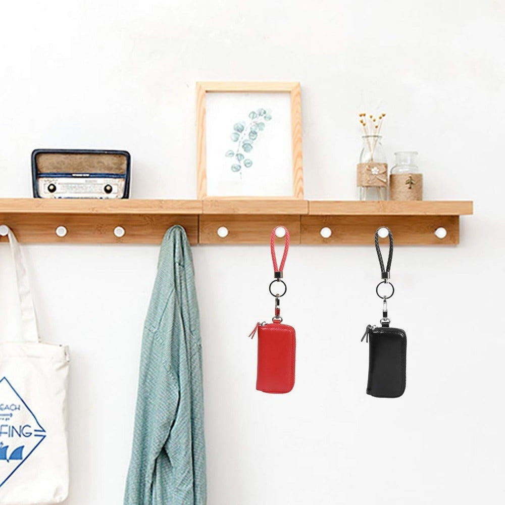 Rot Schlüsselmäppchen Mit Schlüsselband, Schlüssel-Etui Für Autoschlüssel In Auffälligem Rot-Accessories