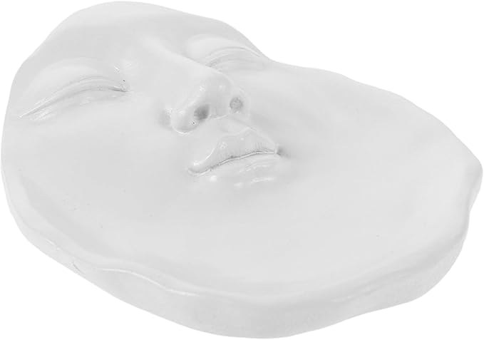 SOLUSTRE Artistic Face Resin Tray for Jewelry Storage Candle Holder Elegant Decorative Tray for Home Bathroom Decor Stylis...