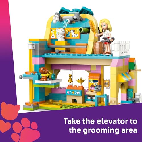 LEGO Friends Pet Accessories Shop Pretend Play Set - Building Toy for Kids, Girls and Boys, Ages 6+ - with 3 Minidolls, To...