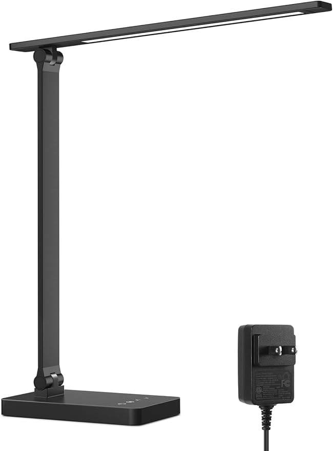 Lepro LED Desk Lamp for Home Office, 9.5W 750LM Metal Touch Control Desk Light, 5 Color Modes 5 Brightness Level, Eye Cari...