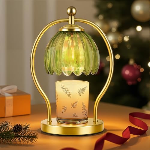COTTHOS Candle Warmer Lamp, Dimmable Candle Warmer with Timer, Vintage Candles Wax Warmers for Jar Candles Christmas Birth...