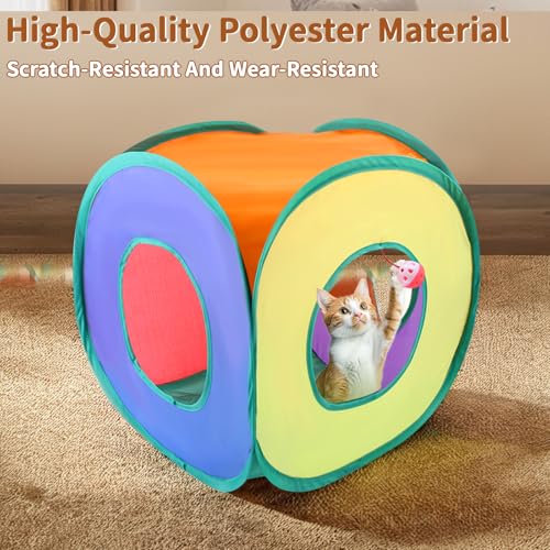 iCAGY Cat Toys, 25-Pack Toy Pack for Indoor Kittens, Kitten Toys Bulk Set - Interactive Kitty Toys with Cube, Crinkle Ball...