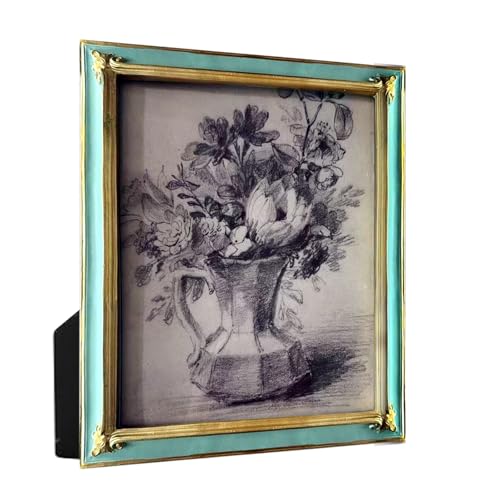 JINHUANG 8x10 inch Vintage Picture Frame, Elegant Antique Photo Frame with Glass Front, Antique Ornate Photo Frame Desktop...