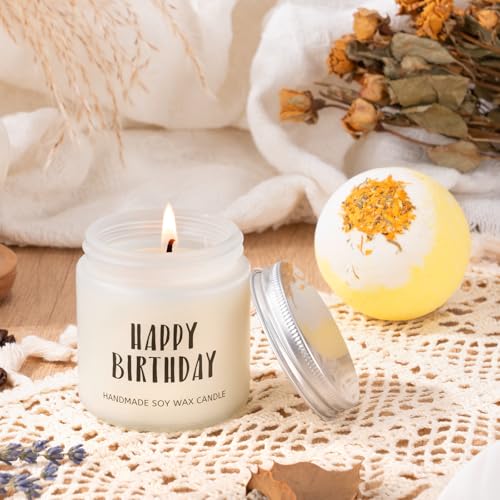 isolune Birthday Gifts For Women, Teen Girl, Her - Gift Baskets with Cute Daisy Aesthetic Glass Cups Gift Set 7pcs - Perfe...