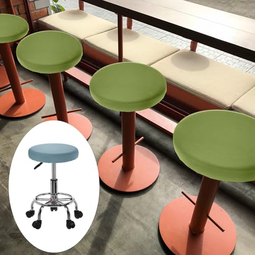 uxcell 2 Pack Stool Covers Round, 11-14 Inch Bar Stool Covers Washable Dustproof Slipcover Seat Cushion with Elastic for B...