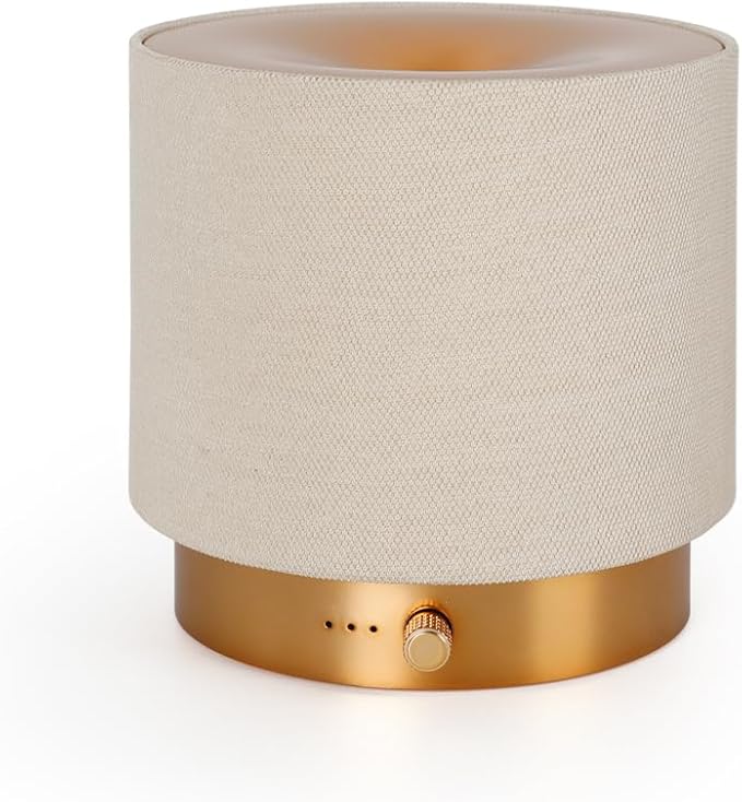 ZEIGGA LAB Elegant Fabric Aroma Diffuser - Quiet Essential Oil Diffuser with Soft Night Light, Perfect for Home, Office, a...