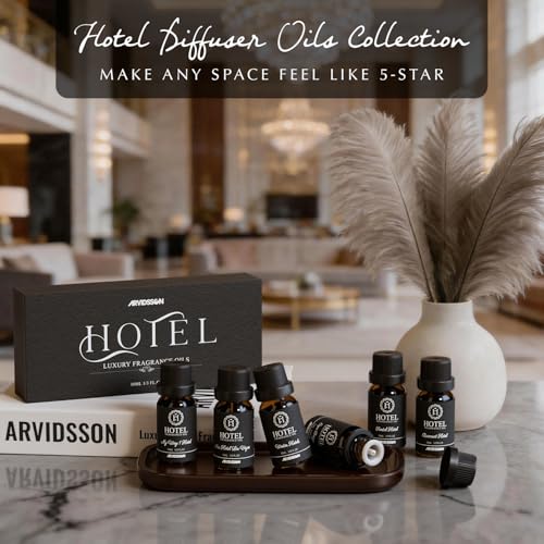 ARVIDSSON Hotel Diffuser Oil Gift Set - Inspired by 5-Star Hotel Scents - Luxury Hotel Essential Oils for Diffuser and Cra...