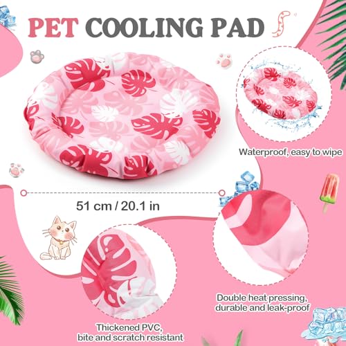 Drydiet Pet Cooling Mat for Cats & Small Dogs, 20'' Self Cooling Pad with Gel, Waterproof & Scratch-Resistant, No Water or...
