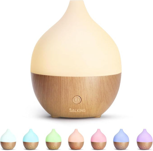 SALKING Essential Oil Diffuser, 100ml Small Aromatherapy Diffuser with Auto Shut-Off Function, Ultrasonic Diffusers for Es...