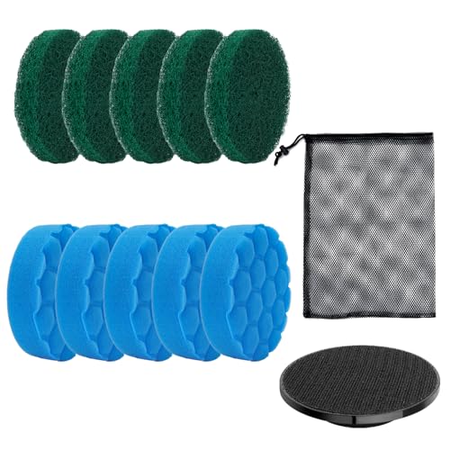Electric Spin Scrubber Replacement Brush Heads Set, 10 Piece Replacement Brush Cleaning Kit for Cordless Power Scrubber, f...