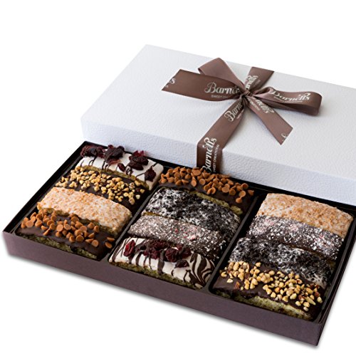 Barnetts Easter 12 Chocolate Biscotti Gift Box, Spring Treats Hamper Stuffer, Gourmet Cookie Gifts Basket for Him and Her,...