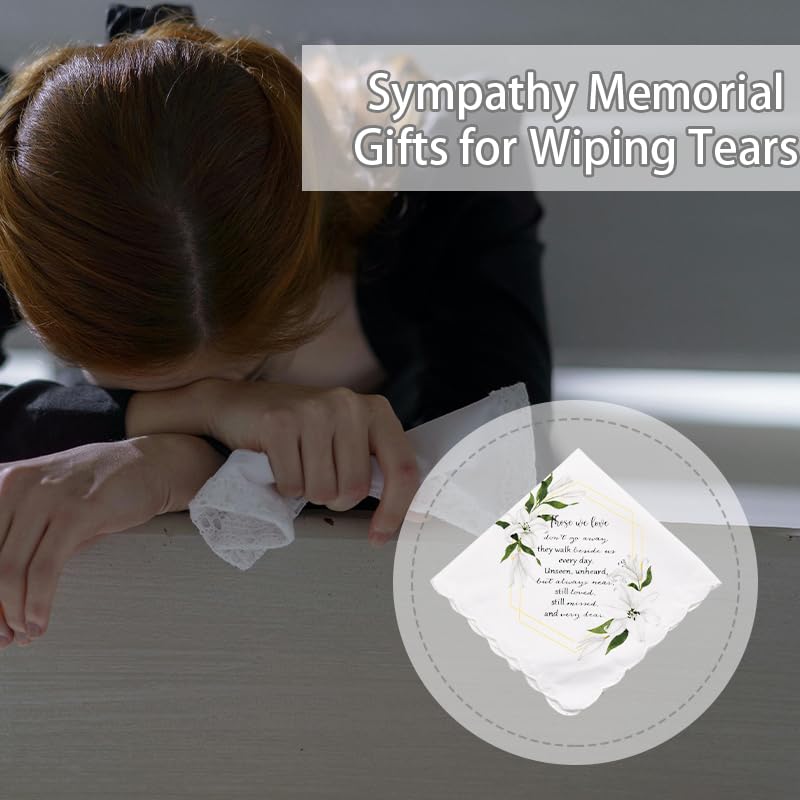 Funeral Favours for Guests Sympathy Handkerchiefs for Women Men Bereavement Gifts for Loss of Dad Mum Those We Love Don't ...