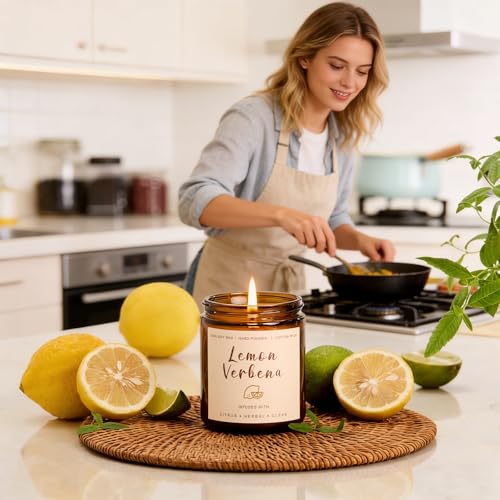 Soy Scented Candles Gift Set - 6 Pack 42oz 300 Hour Natural Soy Wax Long Lasting Candles Gift for Women Birthday Valentin...