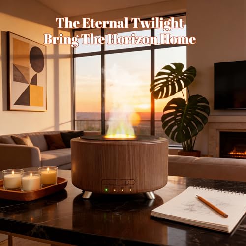 Essential Oil Diffuser for Home, 500 Aromatherapy Diffuser Oil Machine for Office Room Yoga, Aroma Diffuser with Auto-Off ...