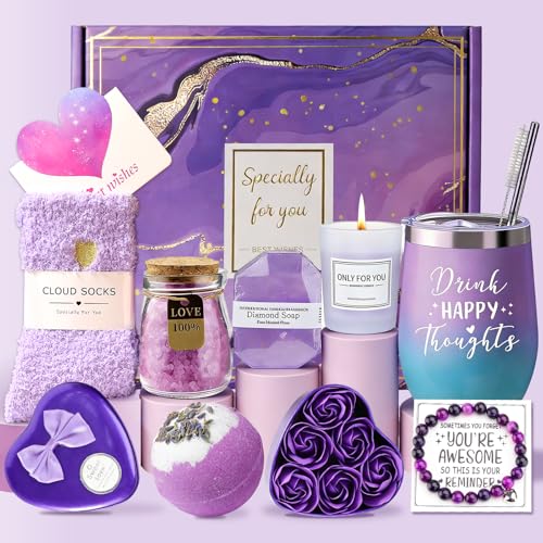 Women's Birthday Gifts, Self-Care Gift Baskets for Women, Teen Care Gift Sets, Spa Gift Boxes for Wives, Sets Designed Jus...