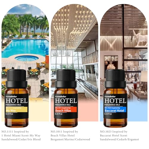 Essential Oils Set-Hotel Collection Diffuser Oil Gift Set,Premium Essential Oil for Diffusers, Home Care, Fragrance, Humid...