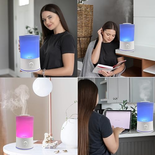 BlueHills Premium 2000 ML XL Large Essential Oil Diffuser Aromatherapy Humidifier for Large Room Home 40 Hour Run Huge Cov...