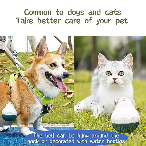 Dog Travel Water Bottle Detachable Bowl Leak Proof Portable ，Silicone Bottle Body，Collapsible and Suitable for Small Pets ...