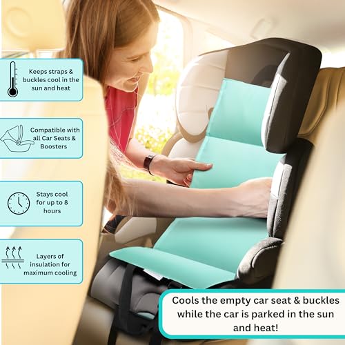Swanoo Car Seat Cooling Pad, Stroller Cooling Pad with Ice Pack for Babies Toddler and Kids, Sun and Heat Cover Protector ...