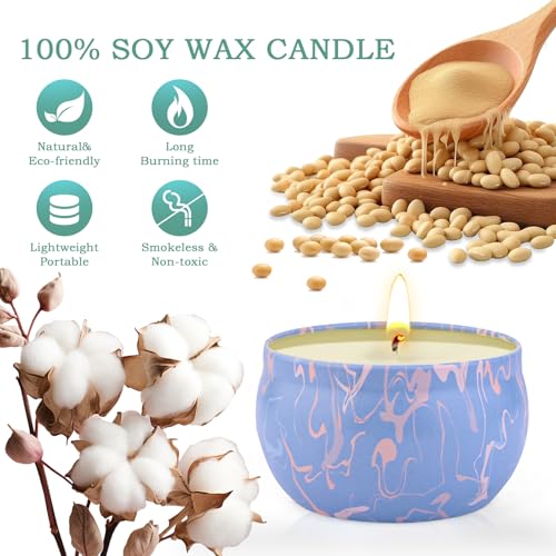 Candle Gifts,Scented Candles Christmas Gift Set for Women, 4 Pack Aromatherapy Candles for Home Scented, Natural Soy Wax C...