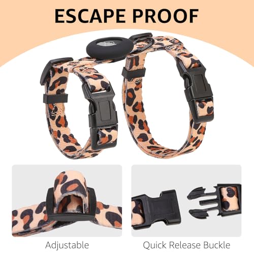 SCENEREAL Adjustable Cat Harness and Leash Set with AirTag Holder, Escape-Proof Design for Small to Large Cats, Lightweigh...