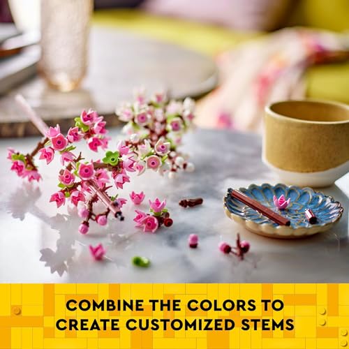 LEGO Cherry Blossom Building Toy for Kids, Girls & Boys, Ages 8+ - Artificial Cherry Blossom Decor for Home & Display - Cr...