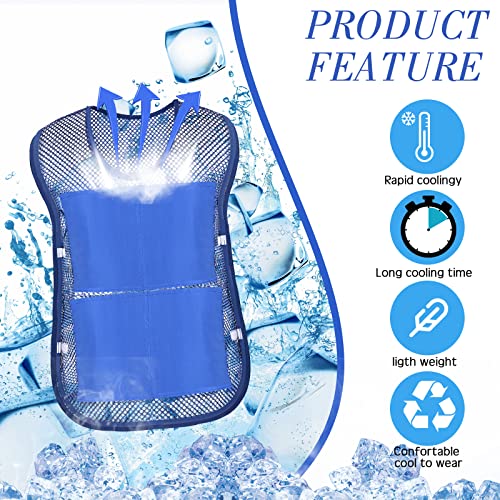 Mepase 2 Pcs Ice Cooling Vest for Men Women Teens with Ice Packs Summer Hot Weather Cooling Vest Cool Jacket with Pockets ...