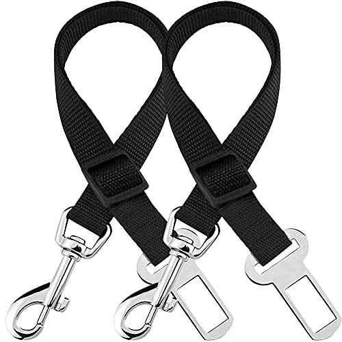 SunGrow Dog Seat Belt for Car, Adjustable Nylon Pet Seatbelt, Supports All Cars, Dog Car Leash Seat Belt, Seatbelt for Dog...