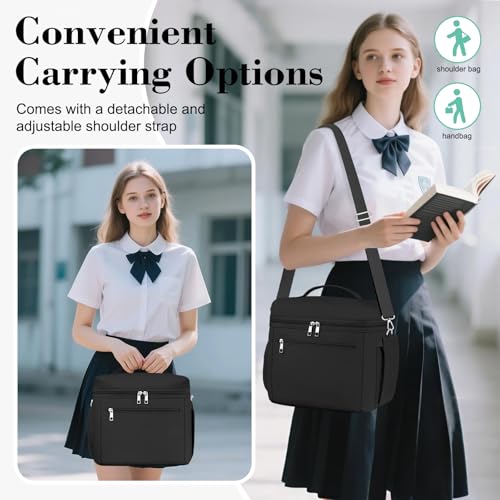 DALINDA Insulated Lunch Bag Lunch Box for Women Men,Leak-Proof Cooler Bag Lunchbox Lightweight for Work Picnic,Study,Beac...