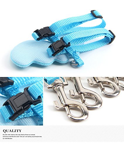 Hypeety Rabbit Harness and Leash Set Escape Proof - Adjustable Bunny Vest Harness for Rabbits with Cute Angel Wings Design...