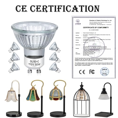 MOFALA 50W Candle Warmer, Adjustable Temperature Height Candle Warmer Lamp, Bedroom Safe Candle Heater with 2 Bulbs for Ca...