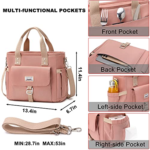 Weitars Lunch Bag for Women Work,Insulated Lunch Box Extra Large Lunch Tote Bag,Wide-Open Tote Cooler Bag With Removable S...