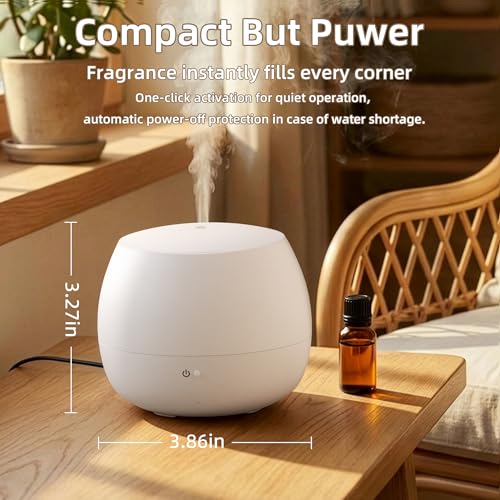 Essential Oil Diffuser: 2-in-1 Ultrasonic Aromatherapy Humidifie with Auto Shut-Off, Quiet Operation Fragrance Diffuser fo...