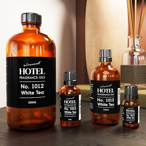 AirScent Hotel Diffuser Oil No. 1012 Inspired by The Renowned White Tea Hotel Scent - Premium Fragrance Oil for Ultrasonic...