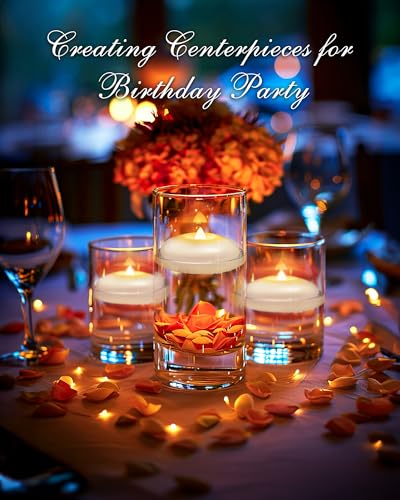 Homemory 24 Pack 3” Flameless Led Floating Candles, 200 Hour White Battery Operate Waterproof Tealights for Cylinder Vase...
