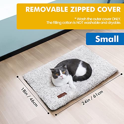 Self Warming Cat Bed Self Heating Cat Dog Mat 24 x 18 inch Extra Warm Thermal Pet Pad for Indoor Outdoor Pets with Removab...