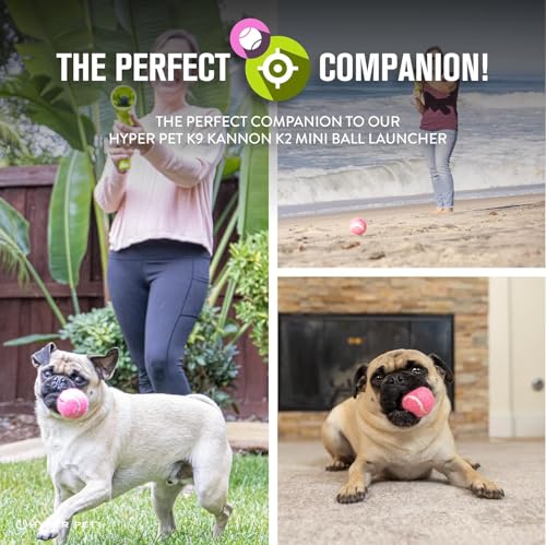 Hyper Pet MINI Tennis Balls for Dogs (Safe Dog Ball Tennis Balls for Exercise & Training) Interactive Toys work with Hyper...