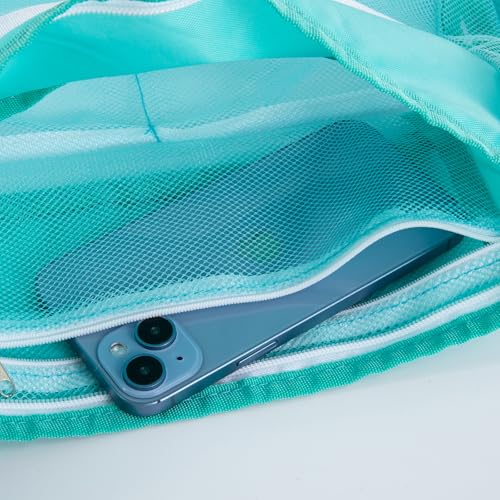 Mesh Beach Bag for Shells Collecting,Cross Body Shell Bags for Beach,Sea Shell Bags,Seashell Collecting Bag for Swimming