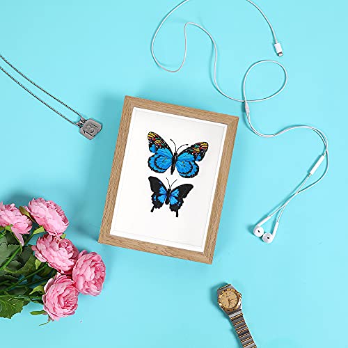 KAPIX Shadow Box 8x10 Picture Frame with HD Plexiglass Deep Wood Memory Box Display case for Collections,Ticket,Memorabili...