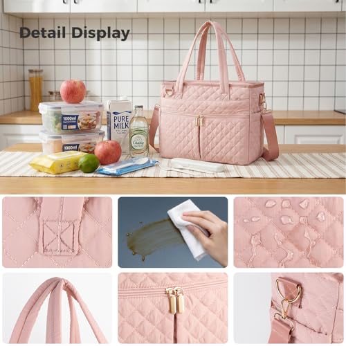Lemoobolsa Extra-large lunch bag, Lunch box insulated for women tote bag, Soft Cooler Bag for Work Outdoor Picnic Trips