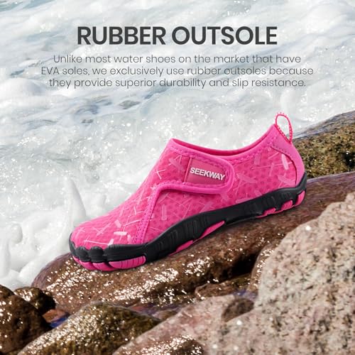 SEEKWAY Barefoot Water Shoes for Kids - Wide Toe Box and Quick-Dry Sand Shoes Toddler for Hiking Swim Beach Pool Kayak Spo...