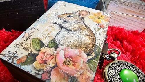 RK Collections Mouse Trinket Box Small Jewelry Keepsake Box | Storage Box for Girls Women | Gift Idea, Animal Lover Orname...