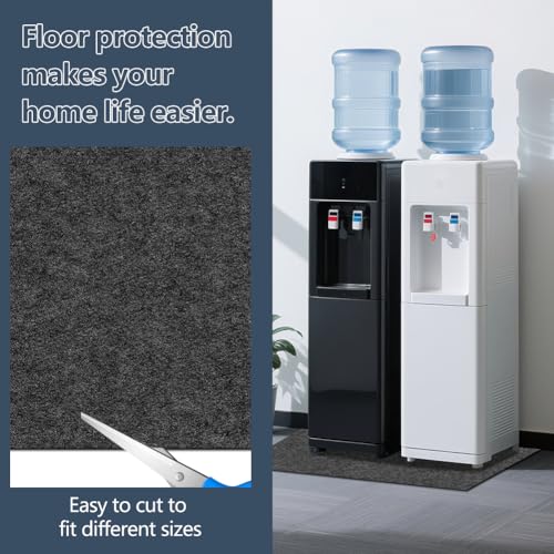 Water Absorbency Water Cooler Mat with Non-Slip Backing, 24 x 36 Inch Leak-Proof Protection Mat for Water Dispensers and R...