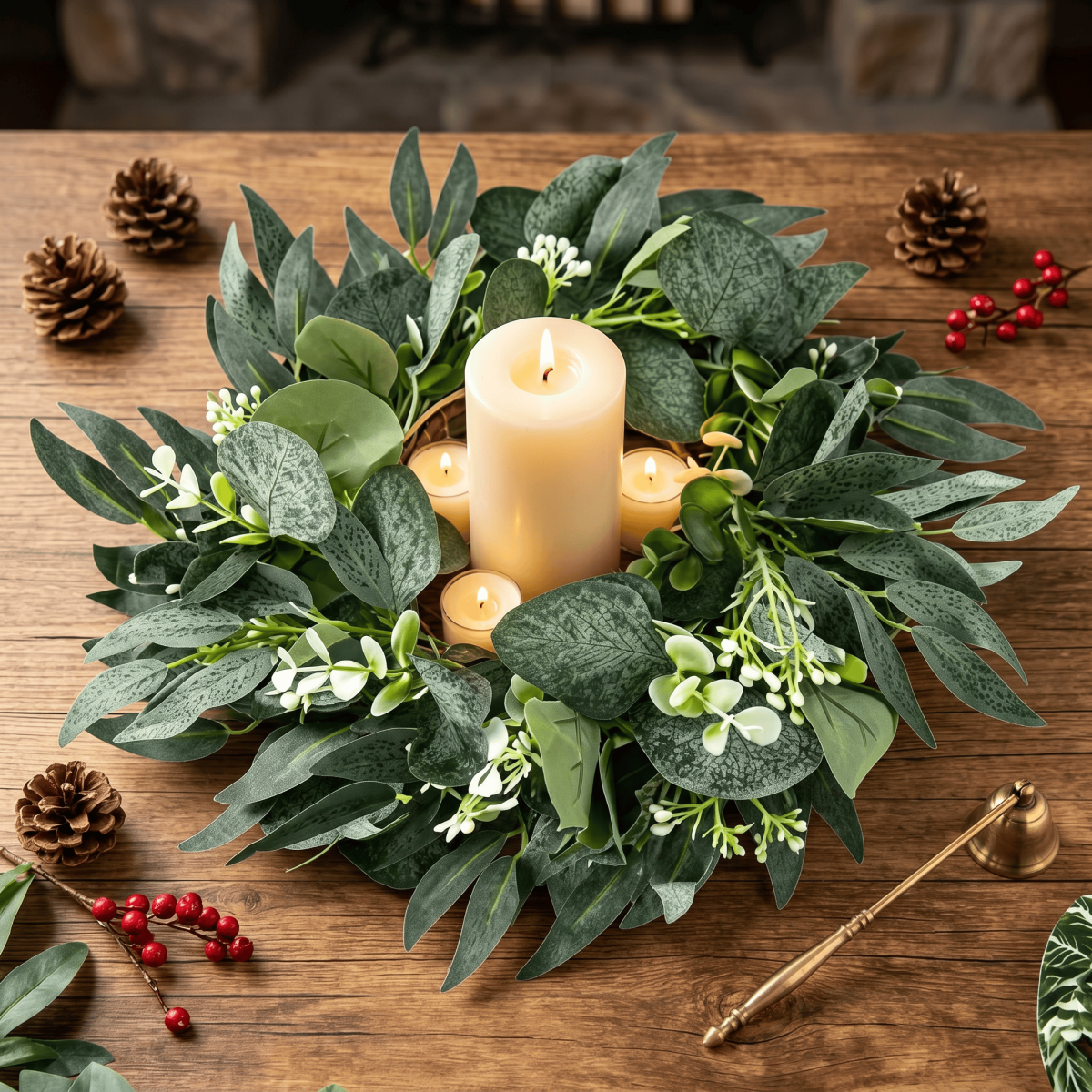 Artificial Flower Wreath – Set With Table Decorations And Party Accessories For Weddings