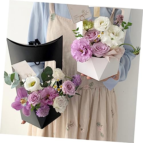 HEALLILY 5pcs Minimalist Flower Wrap Bags for Decorative Presents Sturdy Floral Packaging Boxes for Home Office and Specia...