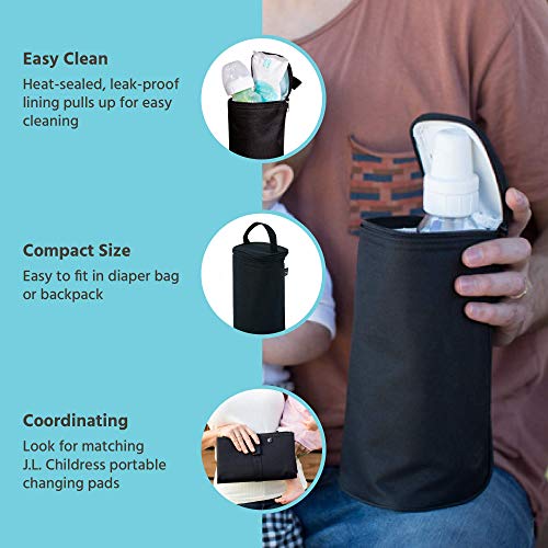J.L. Childress Breast Milk Cooler Travel Bag - Insulated Baby Bottle Storage Bag, Portable Organizer Pack for Breast Milk,...