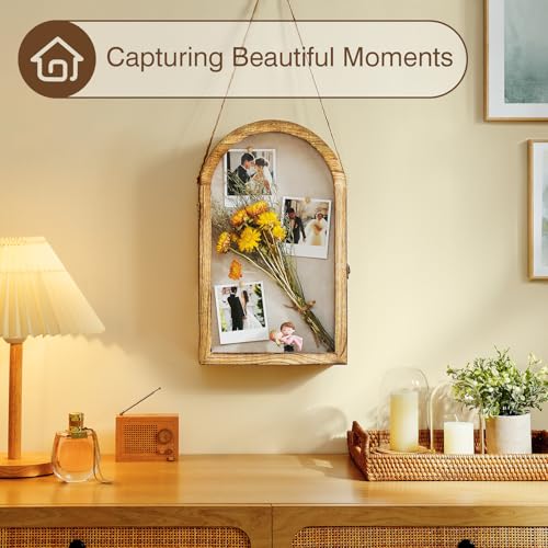 DGWJSU Shadow Box Frame 10x16 Large Shadow Boxes Display Cases with Linen Back and Removable Shelves, Picture Frame Weddin...