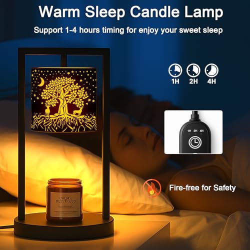 Candle Warmer Lamp with Timer Wax Melt Warmer for Scented Jar Candles Candle Lamp Warmer Gifts for Mom, House Warming Gift...